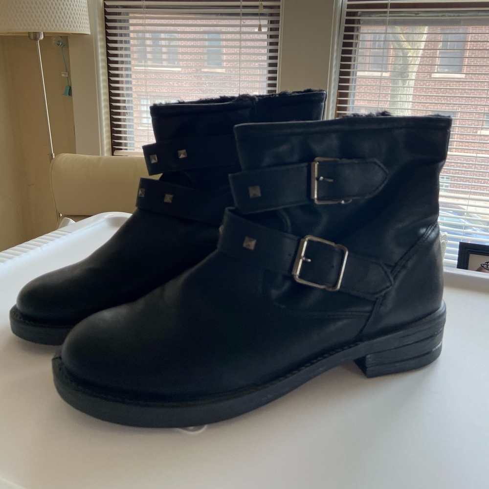 ASOS Faux Leather Moto Boots *Brand New Condition*